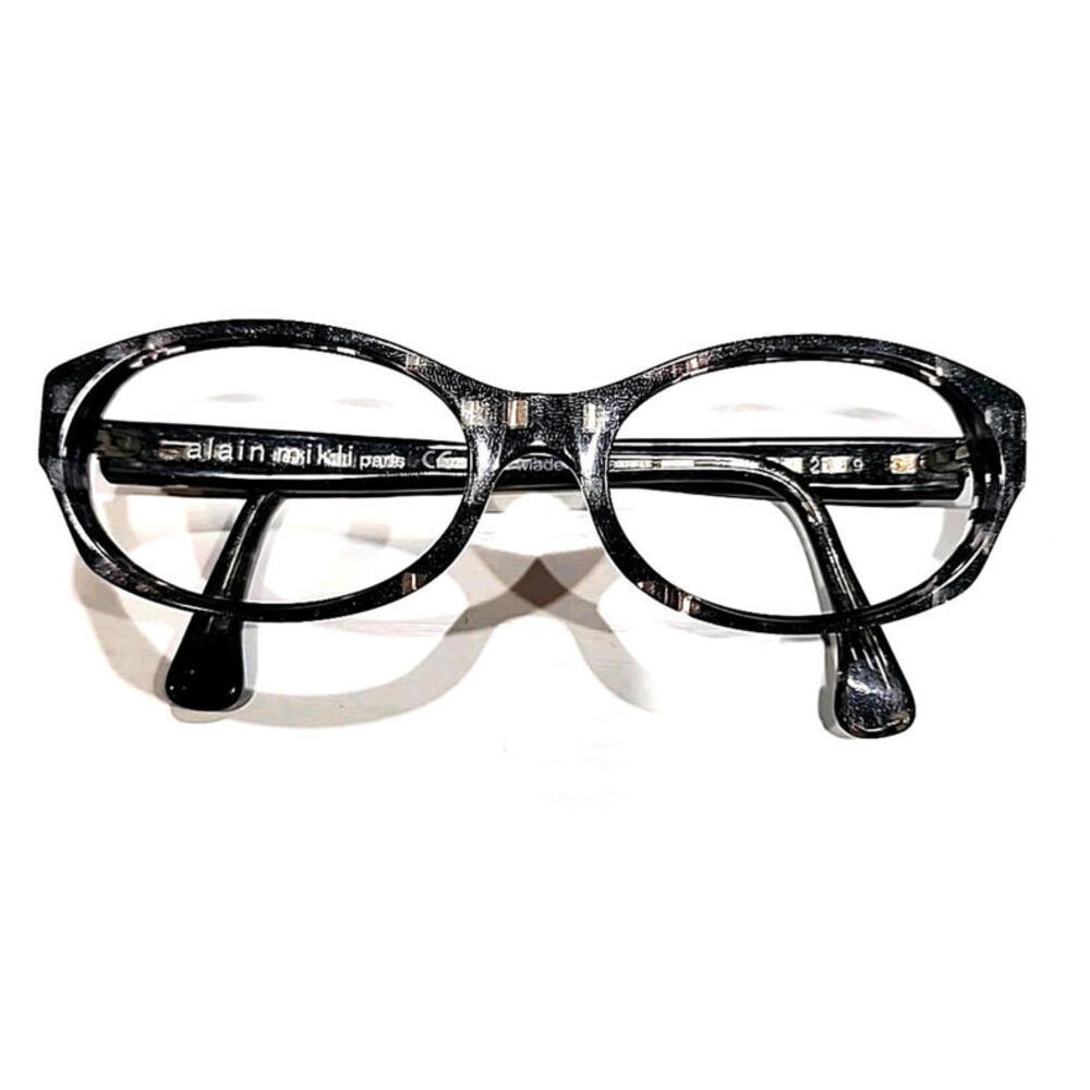 Alain MIKLI 2192 2119 Vintage Gray Oval Eyeglasses 52-16 140 France